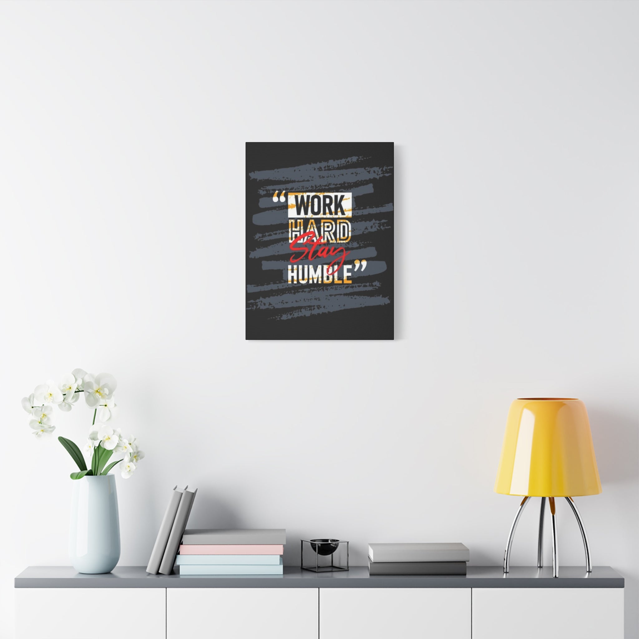 Work Hard Stay Humble Matte Canvas Wall Art